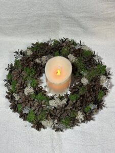 jõulupärg küünlaga